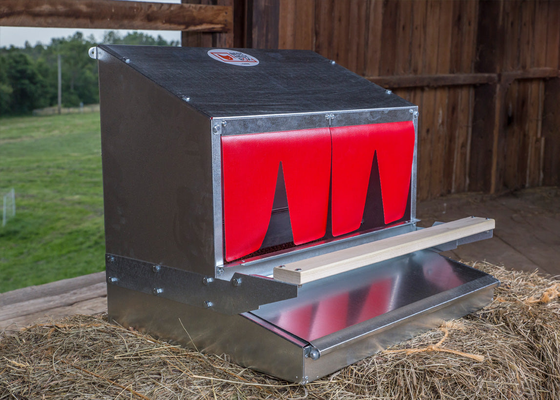 Roll out metal chicken nest box for sale