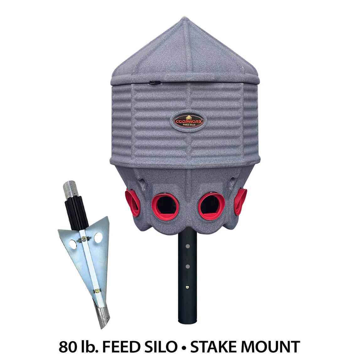 80 lb. FEED SILO...